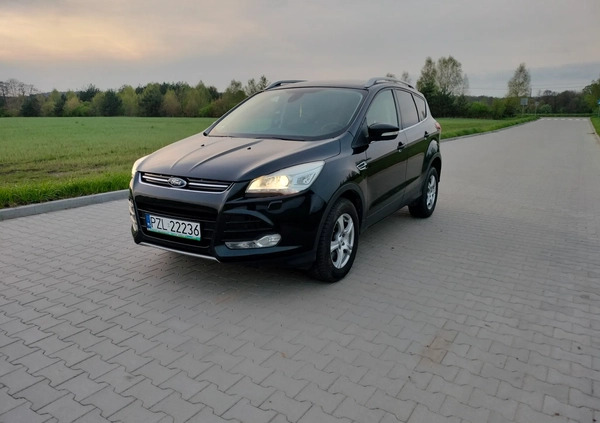 Ford Kuga cena 46999 przebieg: 154852, rok produkcji 2013 z Okonek małe 301